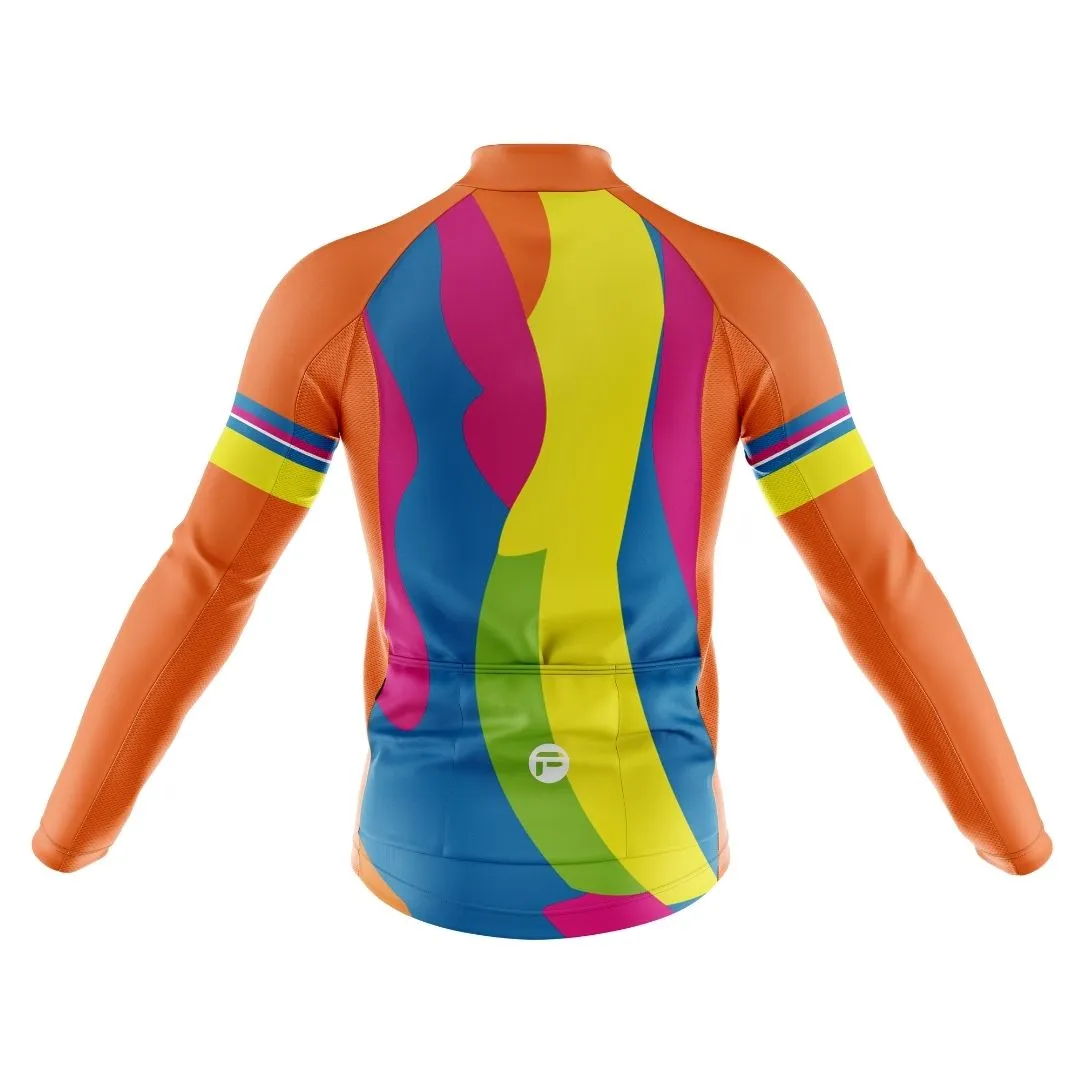 Harmony Hues | Men's Long Sleeve Cycling Jersey