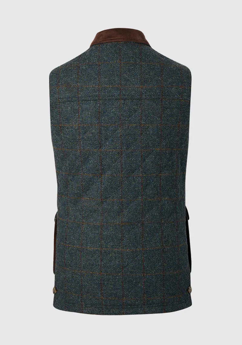 Harris Tweed Chuck Gilet Vest | Blue Multi