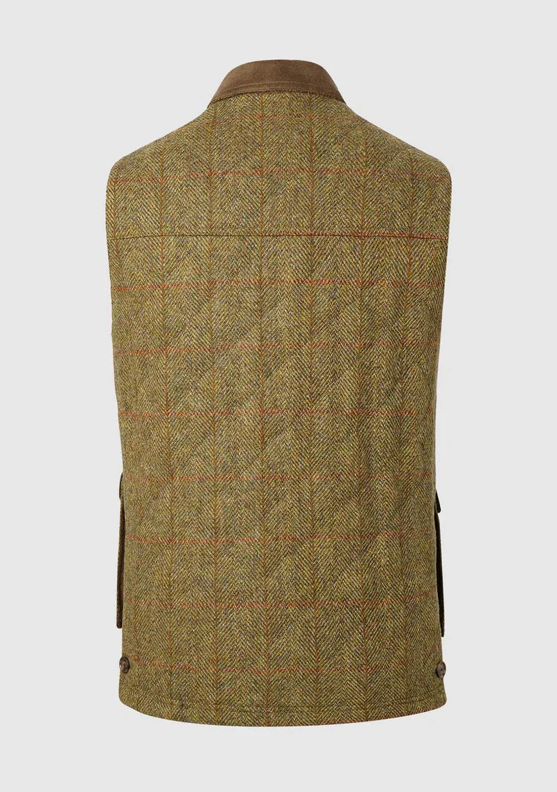 Harris Tweed Chuck Gilet Vest | Mustard