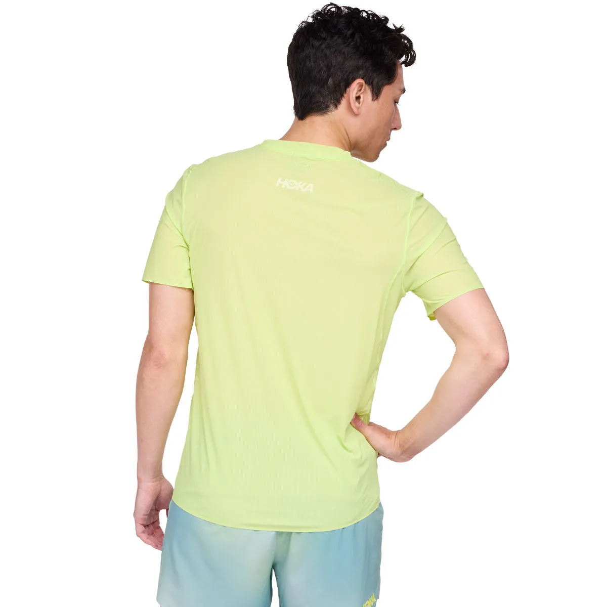 Hoka Airolite Run Short Sleeve Tee - Mens - Lettuce