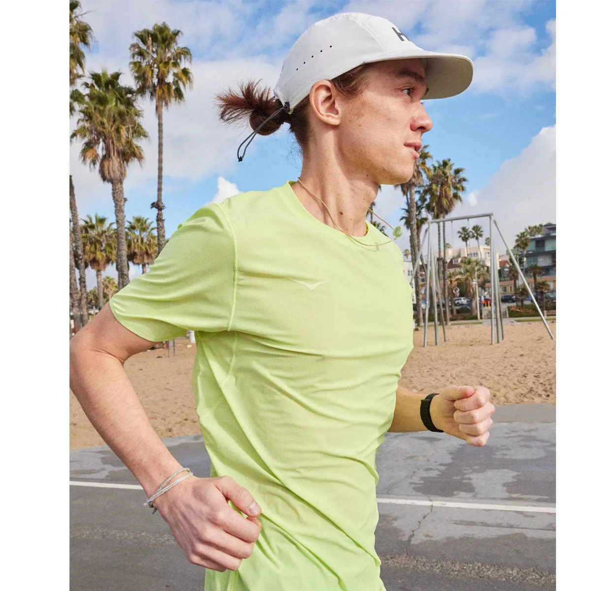 Hoka Airolite Run Short Sleeve Tee - Mens - Lettuce