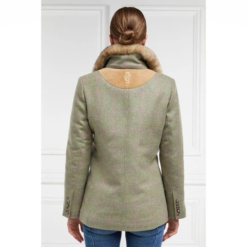 Holland Cooper Country Classic Ladies Jacket with Faux Fur Collar - Chartwell Check