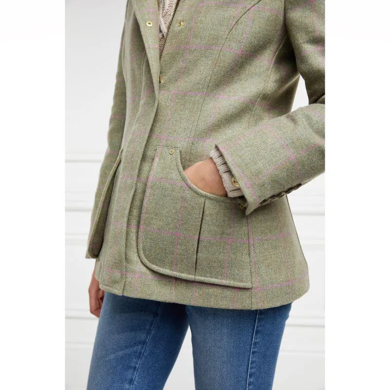 Holland Cooper Country Classic Ladies Jacket with Faux Fur Collar - Chartwell Check