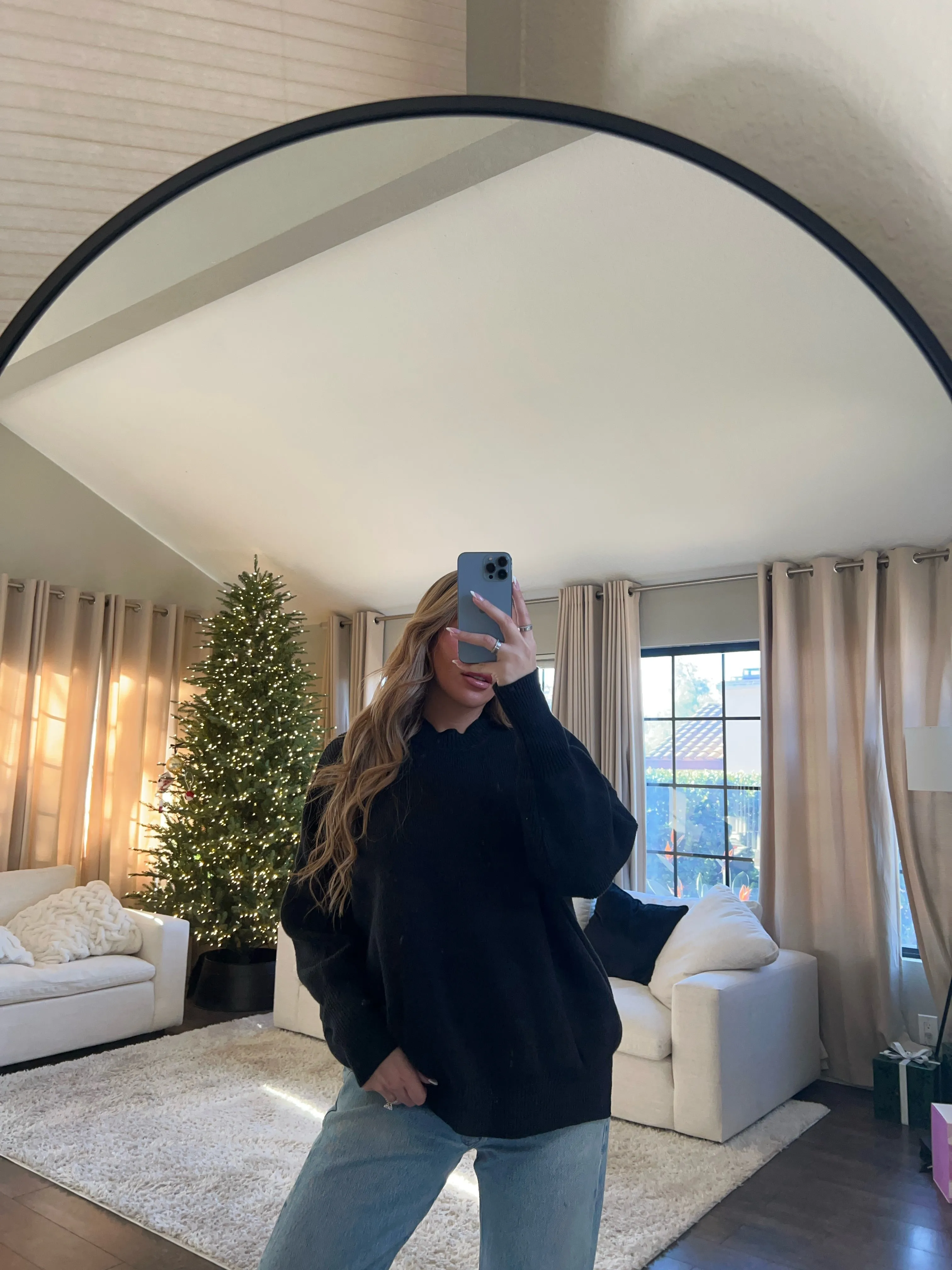 Jackie Oversized Sweater (Black)