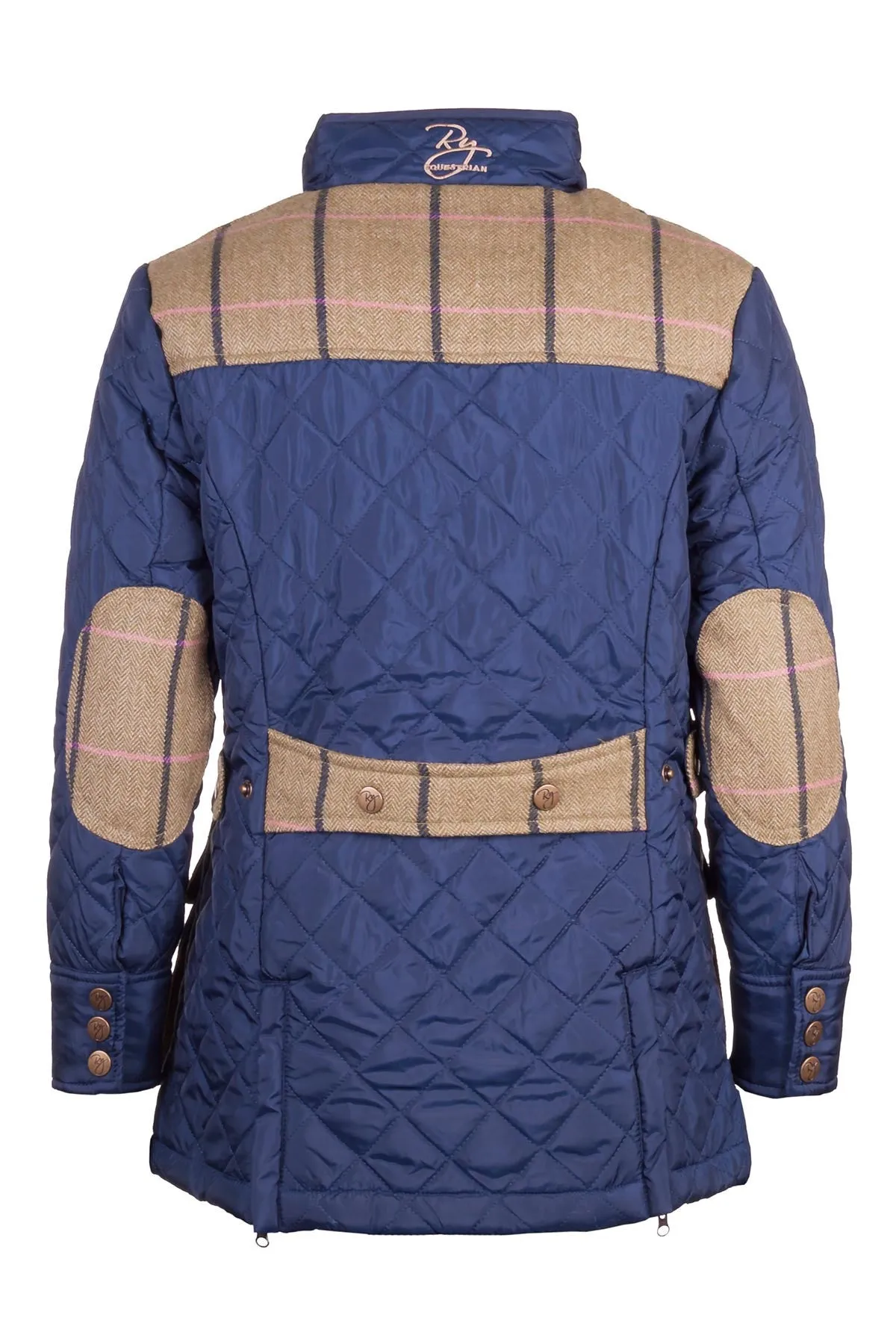 Junior Tweed Trim Quilted Biker Babe Jacket