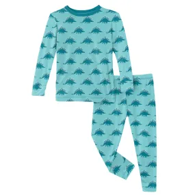 KicKee Pants Iceberg Menorahsaurus L/S Pajama Set