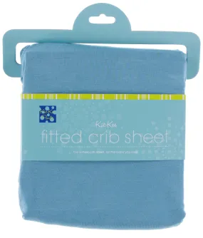 KicKee Pants Solid Blue Moon Fitted Crib Sheet