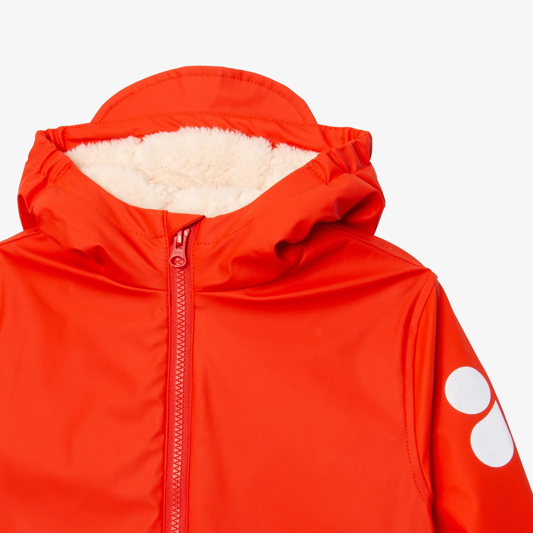 Kid red raincoat