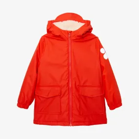 Kid red raincoat