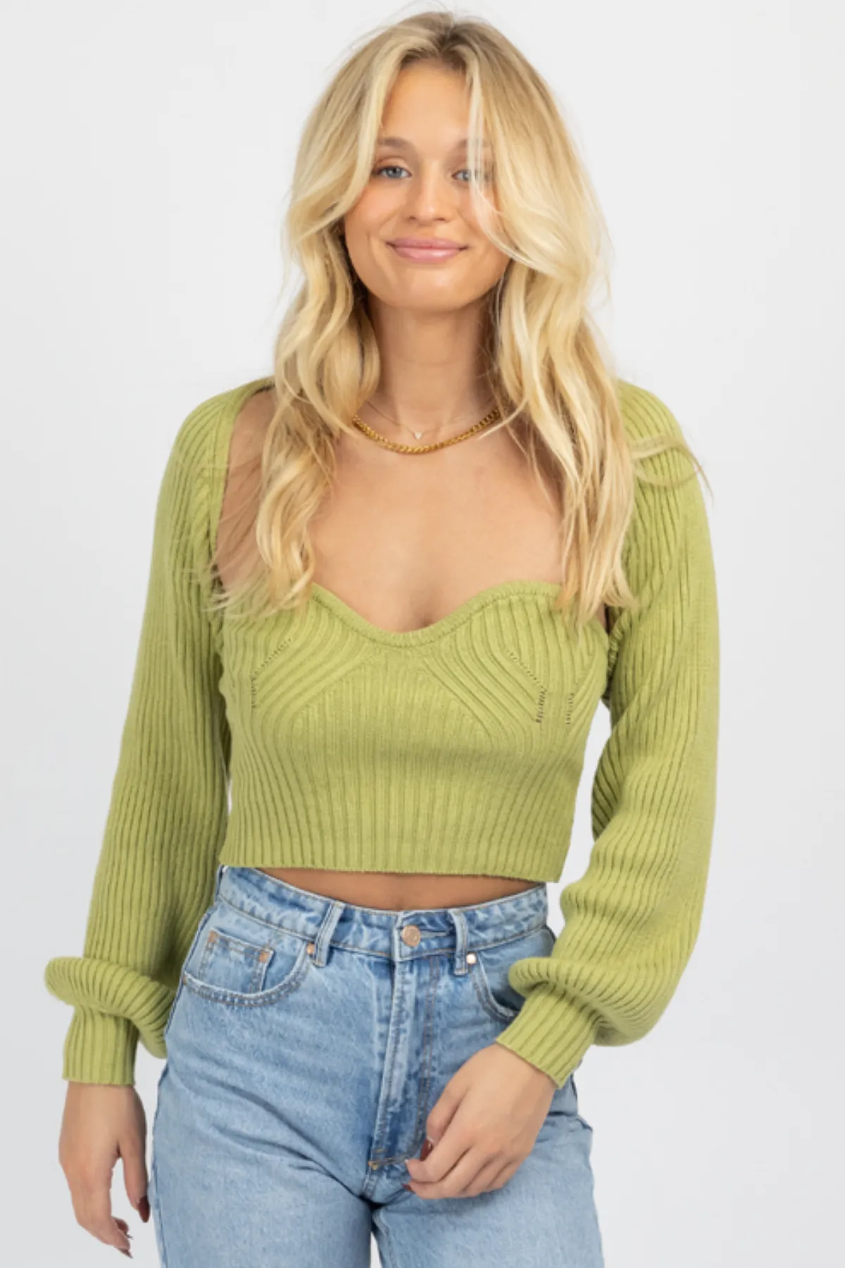 KIWI TUBE TOP   BOLERO SWEATER SET