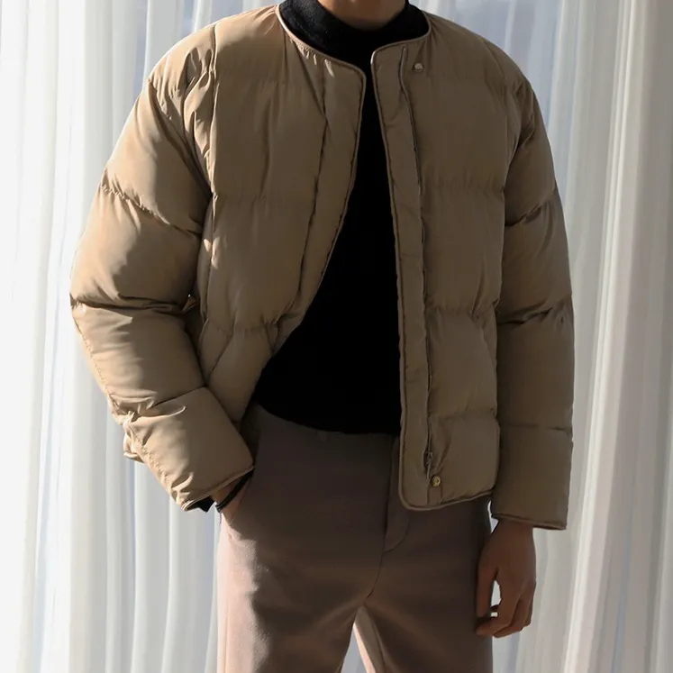 [Korean Style] Khaki Padded Short Parka