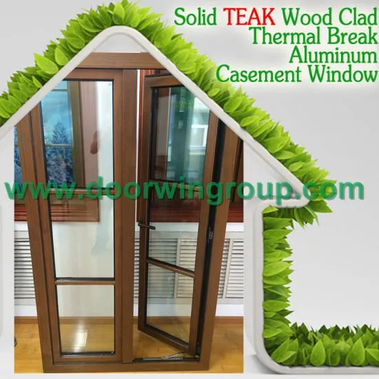 Latest Design Aluminum Wood Window, Wood Aluminum Tilt/Awning/Hopper Window with Full Divided Light Grille - China Window, Aluminum Window