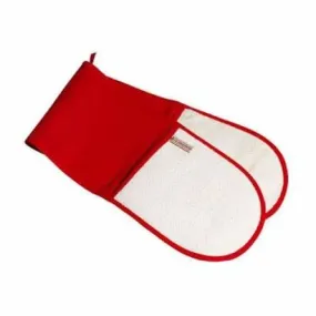 Le Creuset Double Oven Glove Red