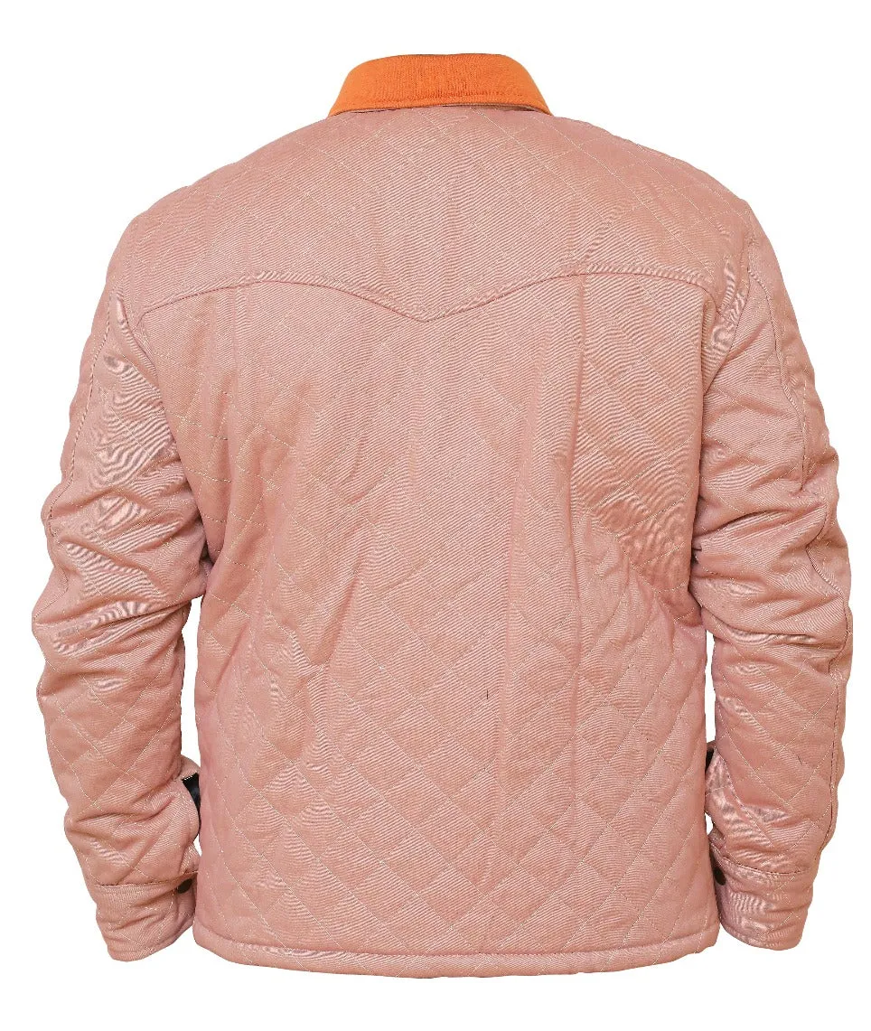 Men Quilted Cotton Jacket