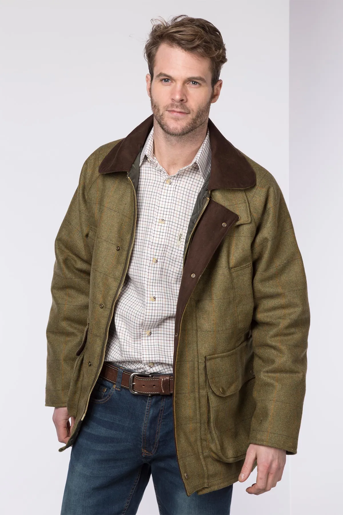 Men's English Tweed Shooting Jacket - Derby