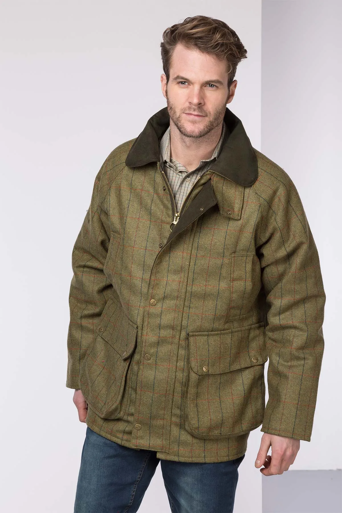 Men's English Tweed Shooting Jacket - Derby