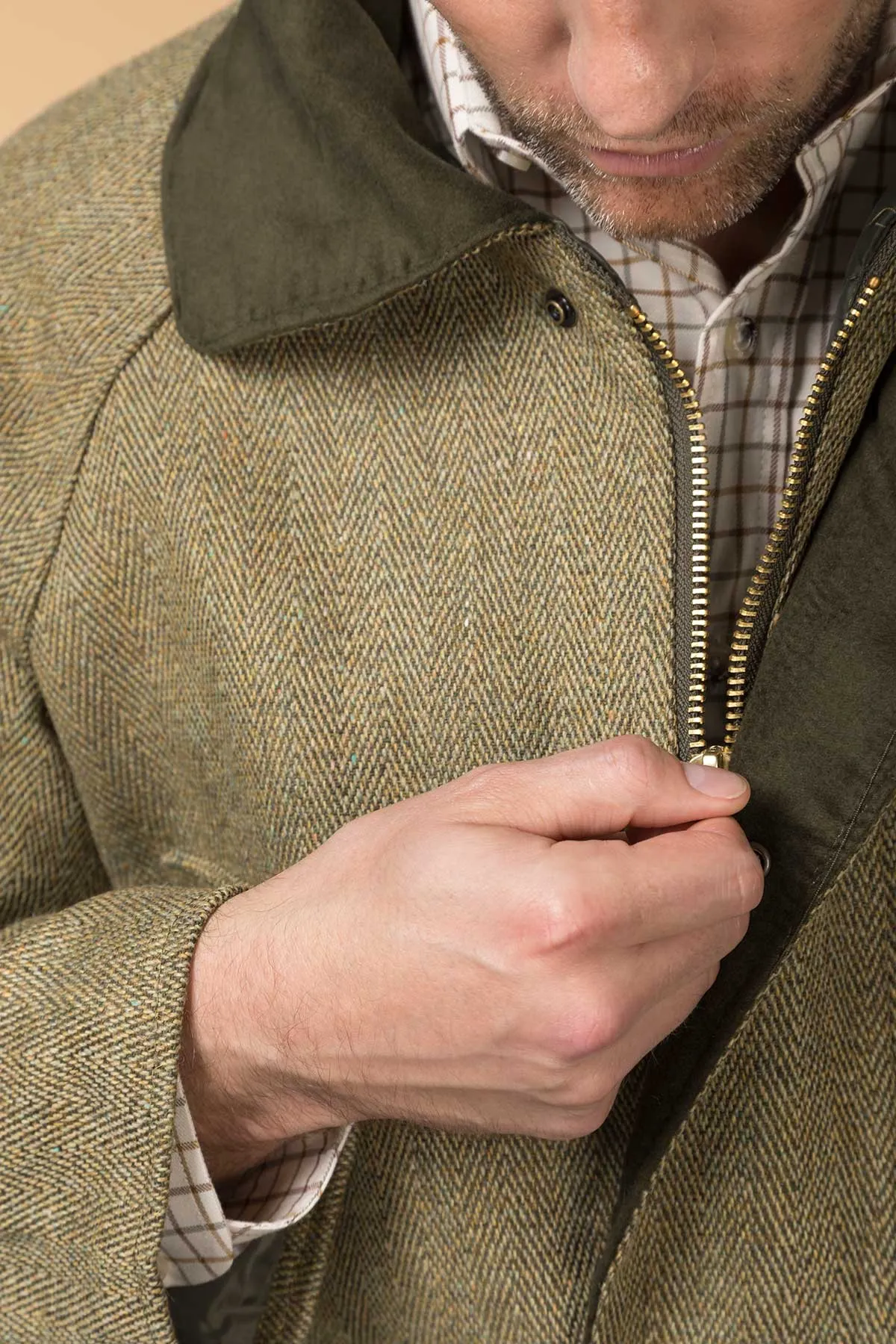 Men's English Tweed Shooting Jacket - Derby