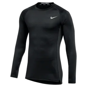 Men's Pro Long Sleeve Tight Top (010 - Black/Reflective Silver)