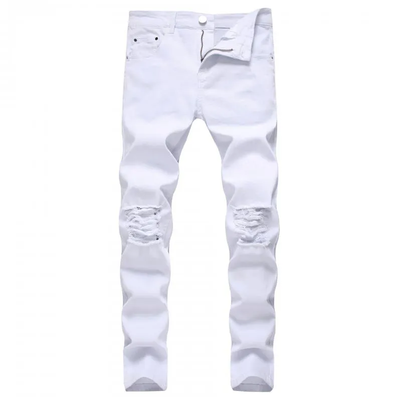 Men's Ripped Slim Fit Jeans 42220370L