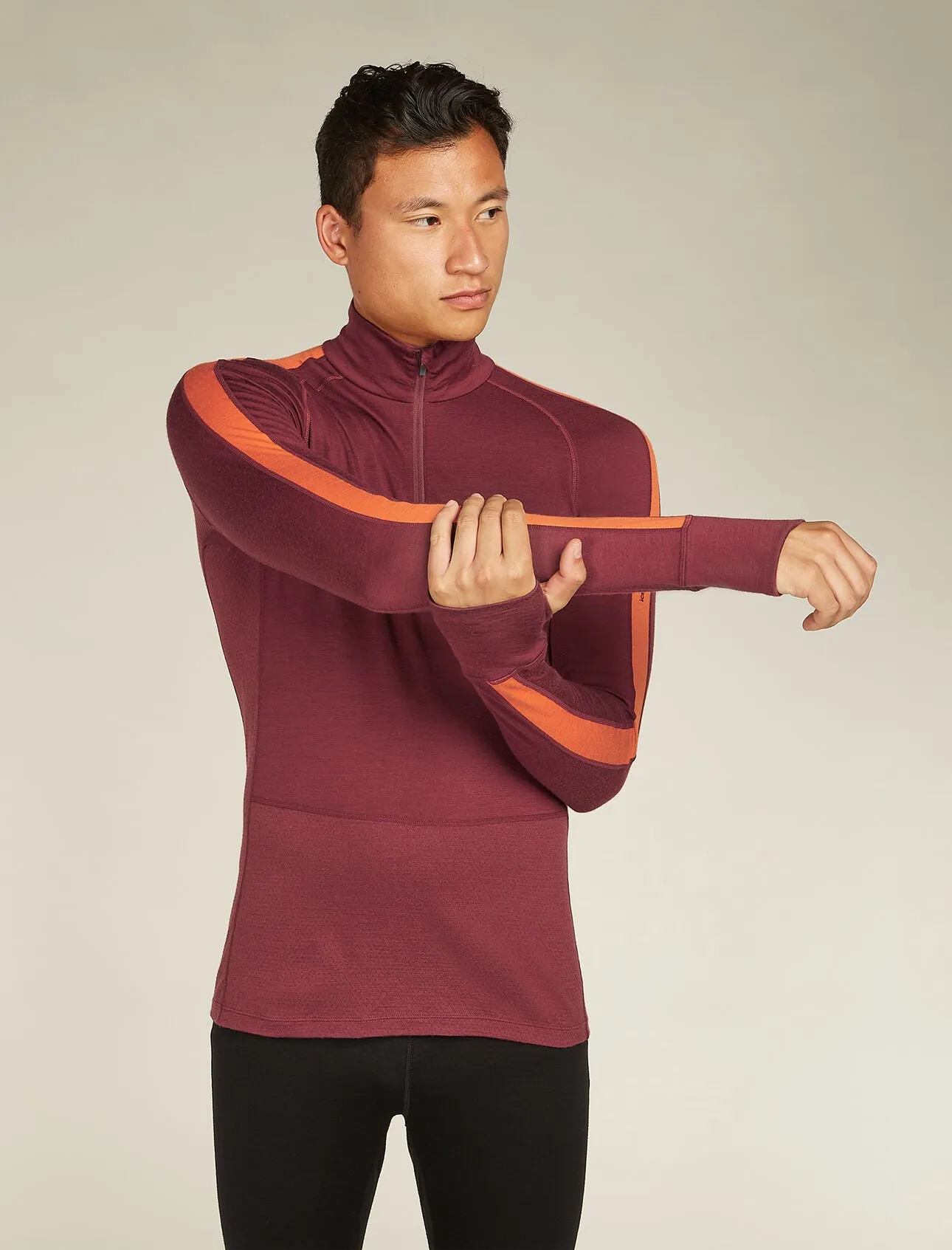 Merino 200 ZoneKnit™ Long Sleeve Half Zip Thermal Top (Men's)