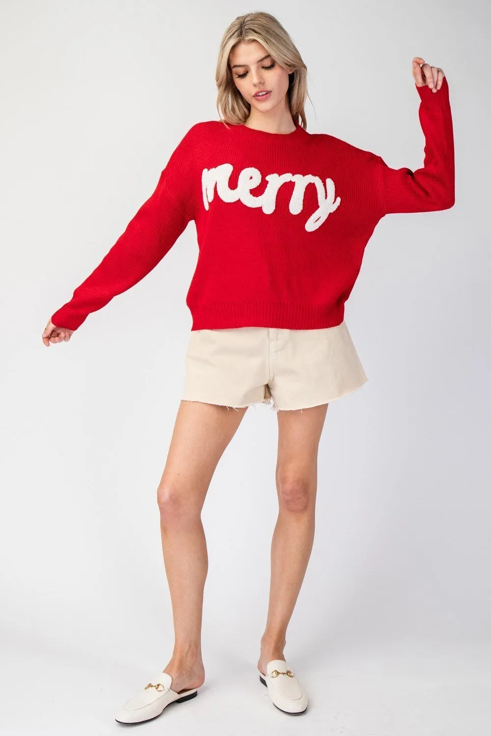 Merry Stitch Long Sleeve Sweater