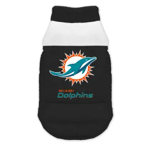 Miami Dolphins Pet Parka Puff Vest