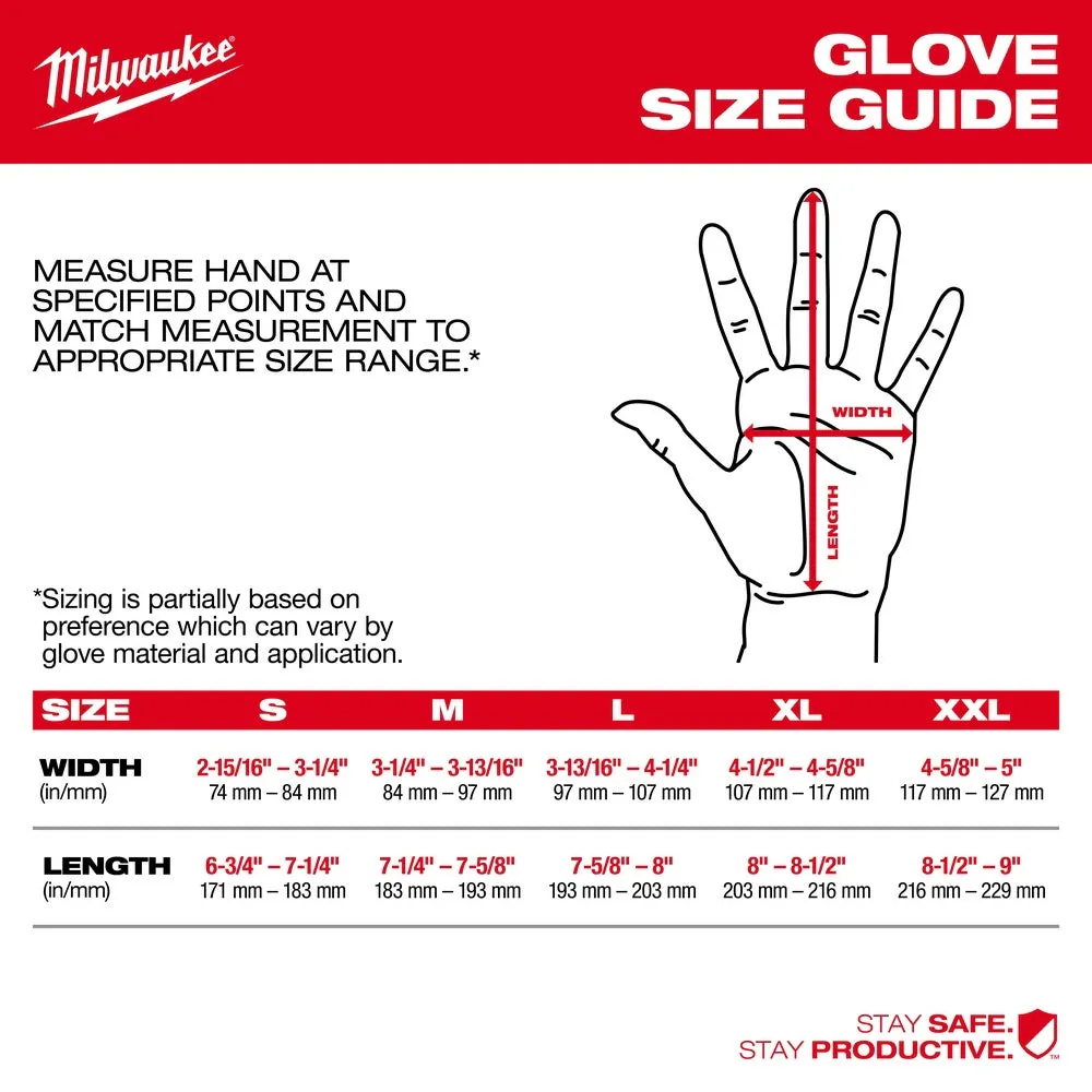 Milwaukee  48-22-8900 Dipped Gloves - S