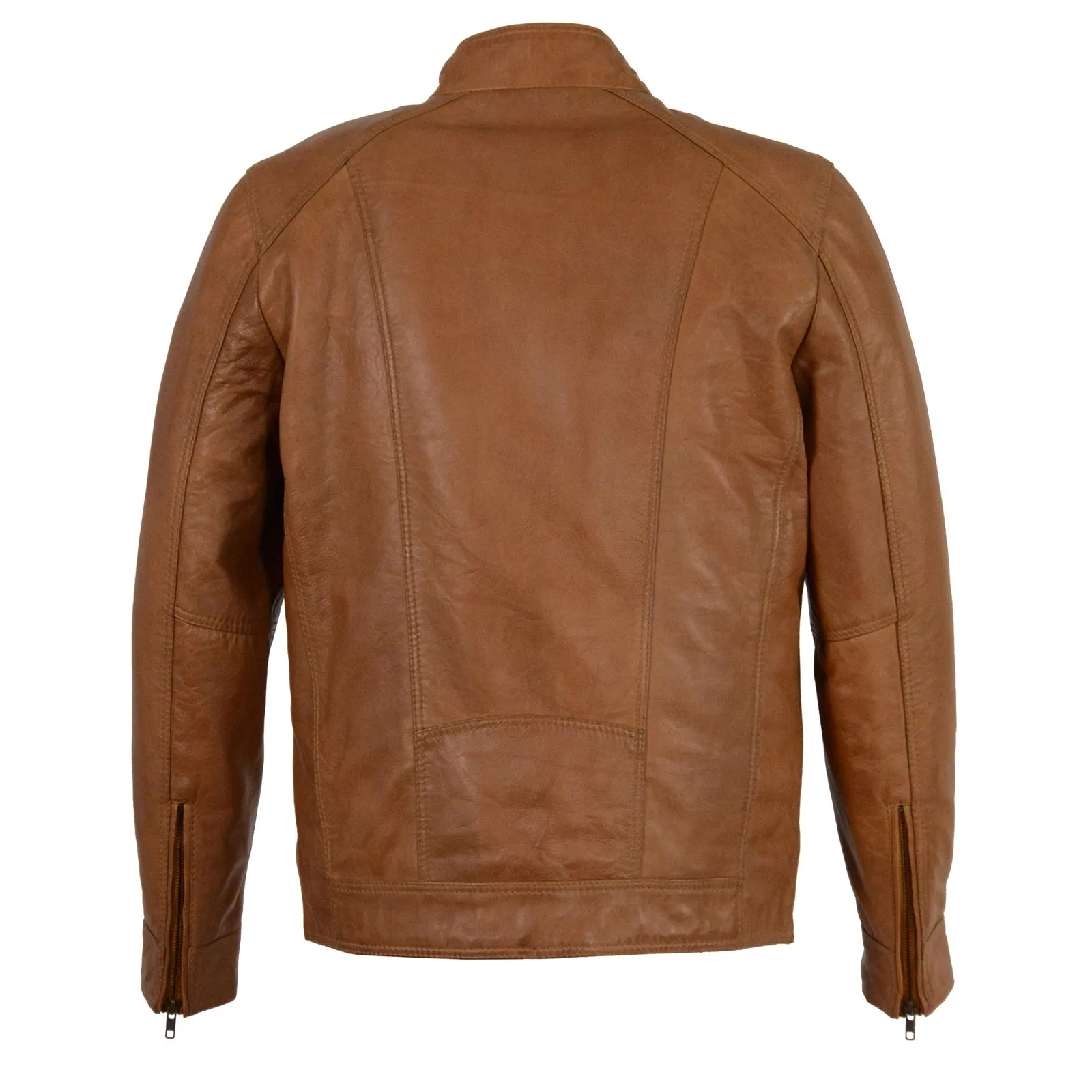 Milwaukee Leather SFM1860 Men's Lambskin Saddle Motorcycle Fashion Leather Jacket