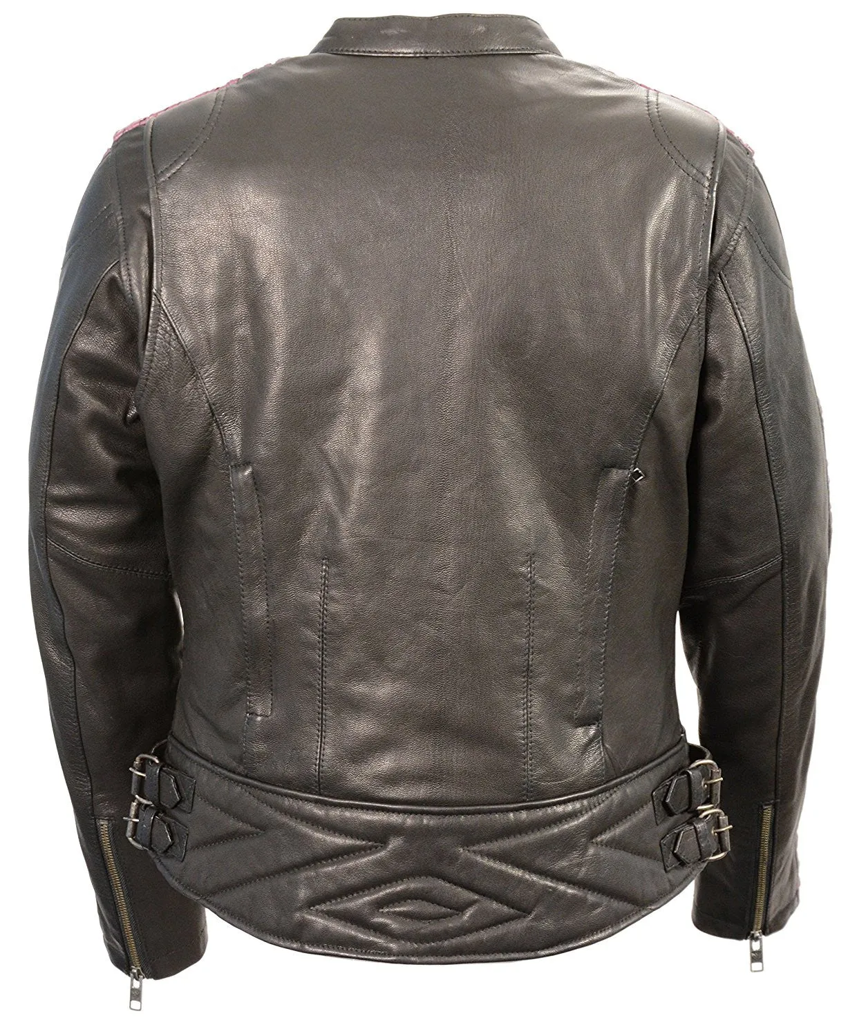 Milwaukee Leather Women's Jacket with Ribbon Detail