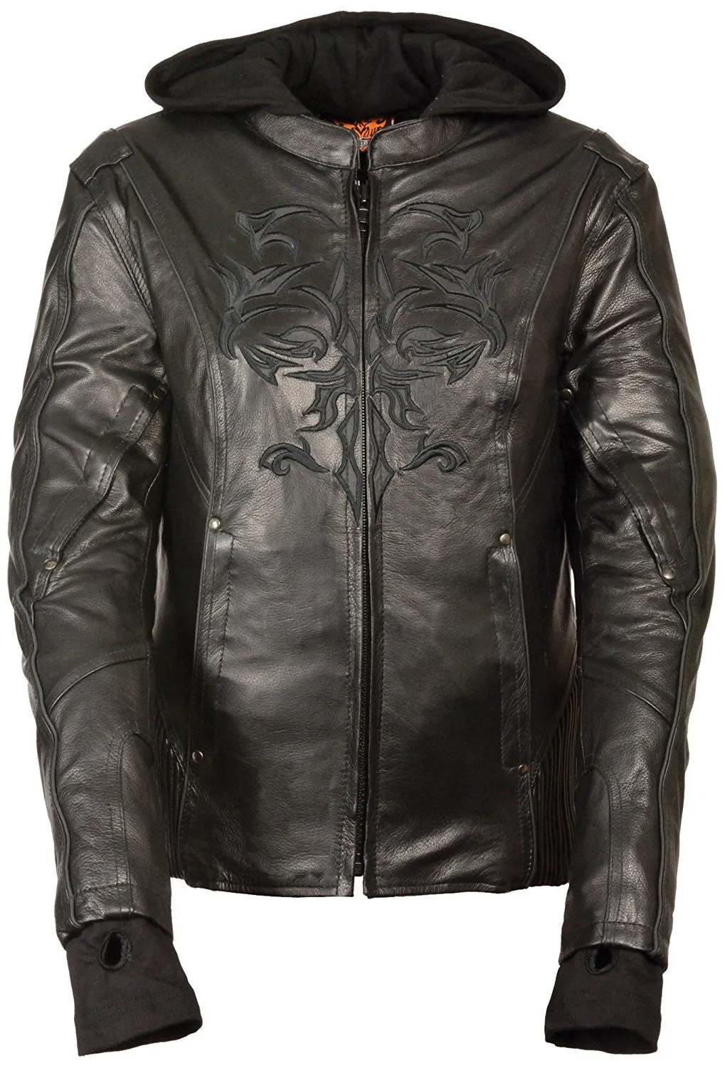 Milwaukee Women's 3/4th Leather Jacket Black