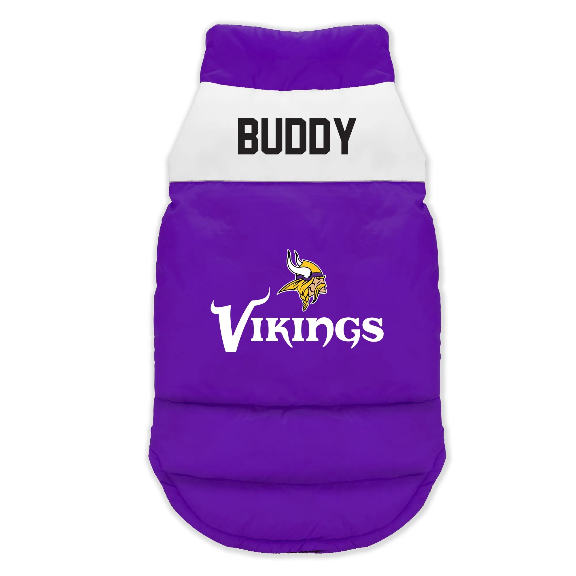 Minnesota Vikings Custom Pet Parka Puff Vest