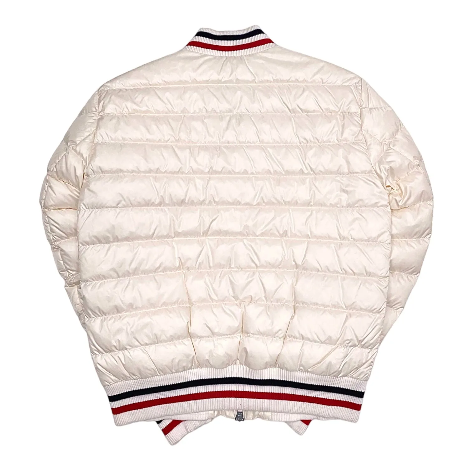 Moncler Deltour Quilted Down Jacket White Pre-Owned