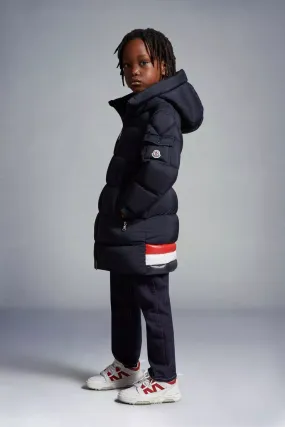 Moncler Enfant Boys Down Padded Marat Long Parka in Navy