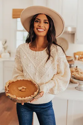 Most Loved Knit Sweater In Cream