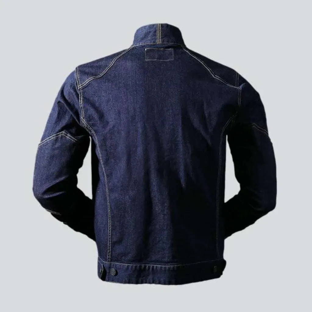 Motorcycle men's casual denim jacket