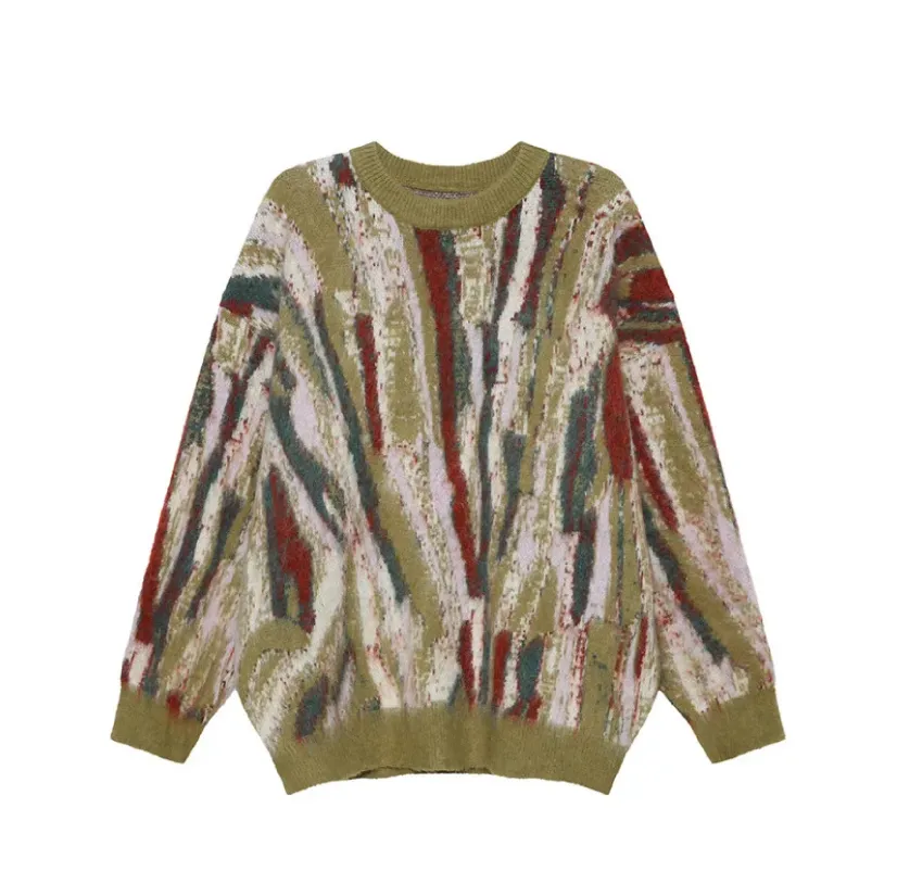 Multi-Colour Abstract Sweater