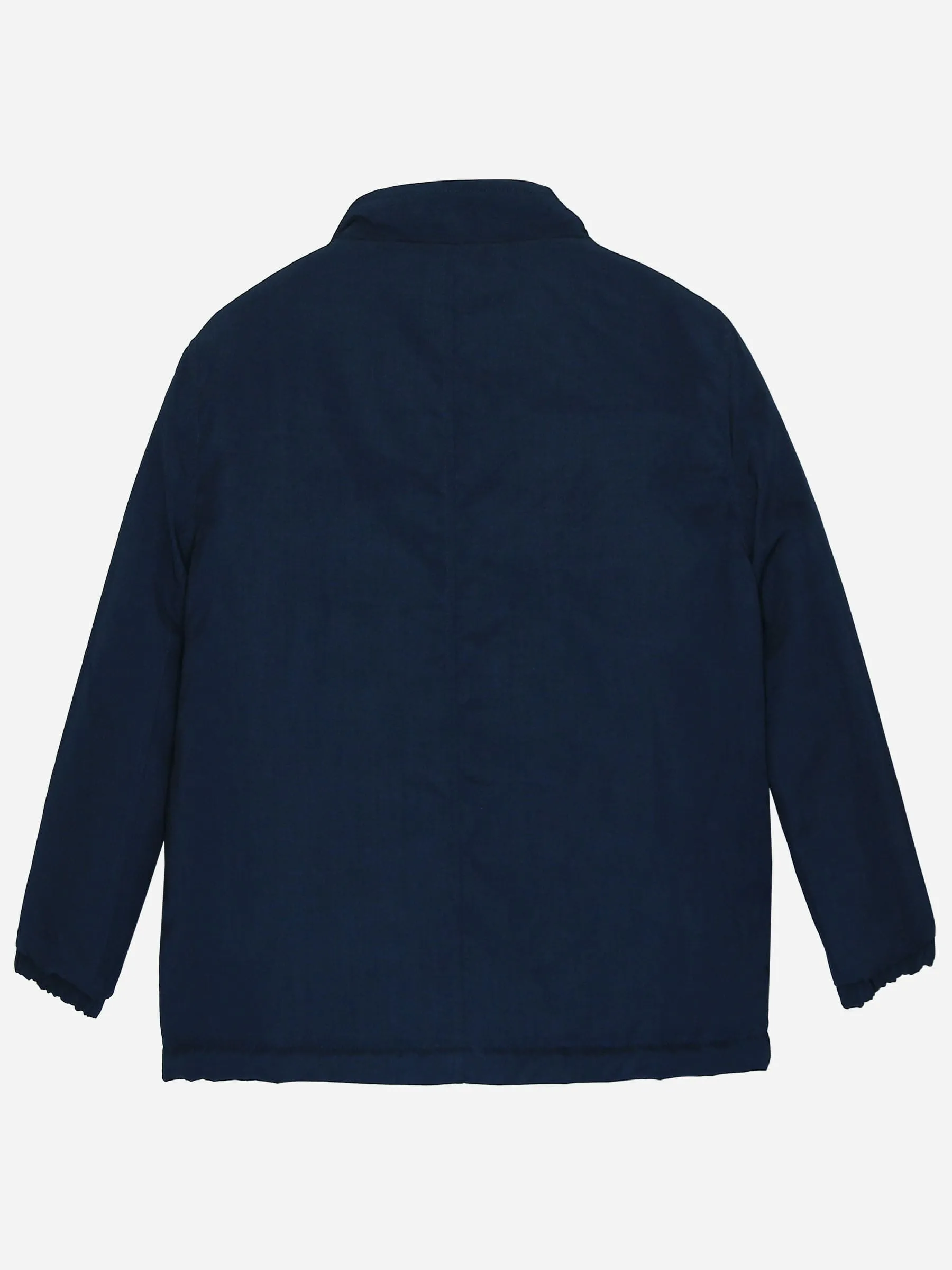 Navy Blue Quilted Casual Jacket