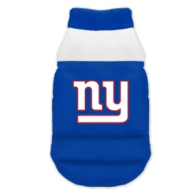 New York Giants Pet Parka Puff Vest