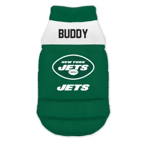 New York Jets Custom Pet Parka Puff Vest