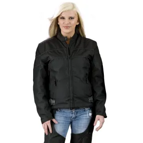 NexGen XS2261 Women's Black Textile Lightweight Jacket with Reflective