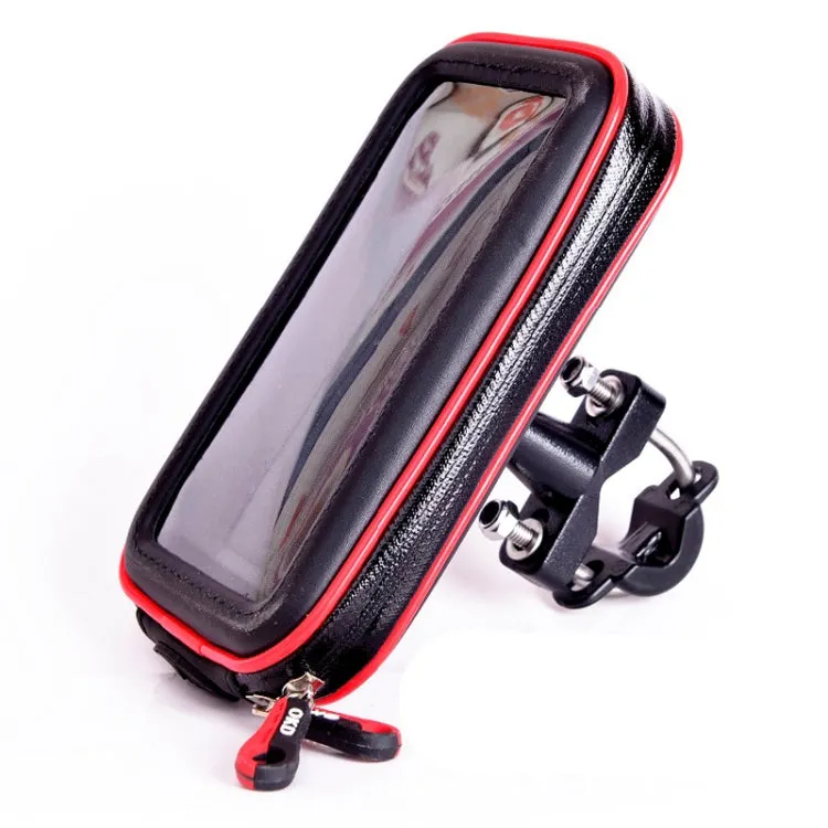 OKD Motorcycle Bicycle Touch Screen Waterproof Mobile Phone Bag Bracket L(Upgrade U-shaped Base)