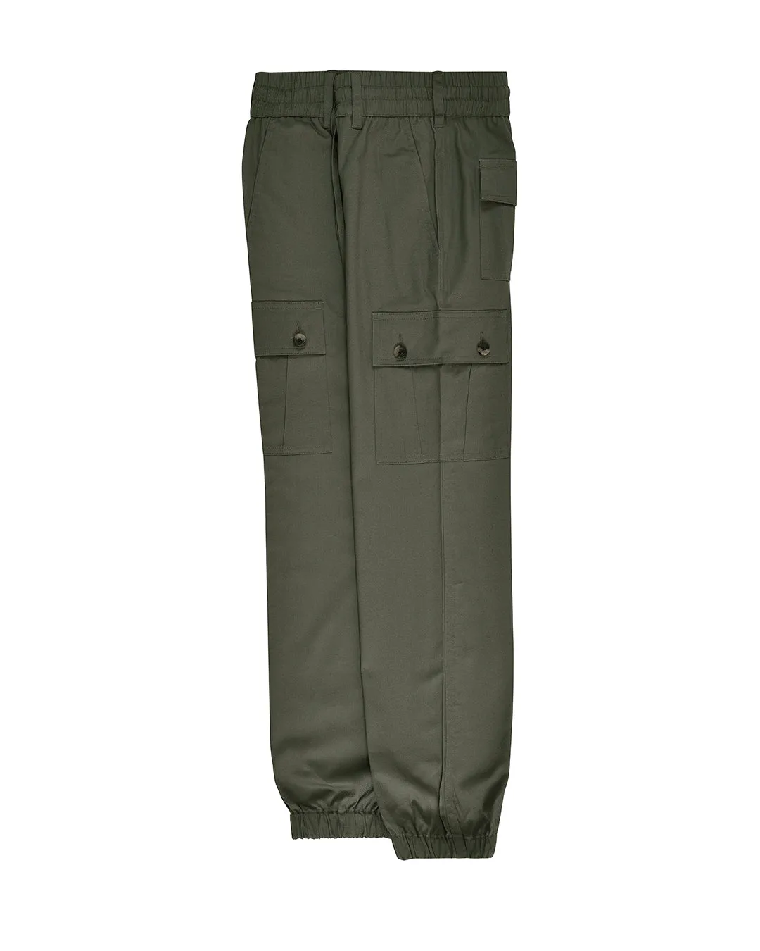 Olive Cotton Cargo Pant