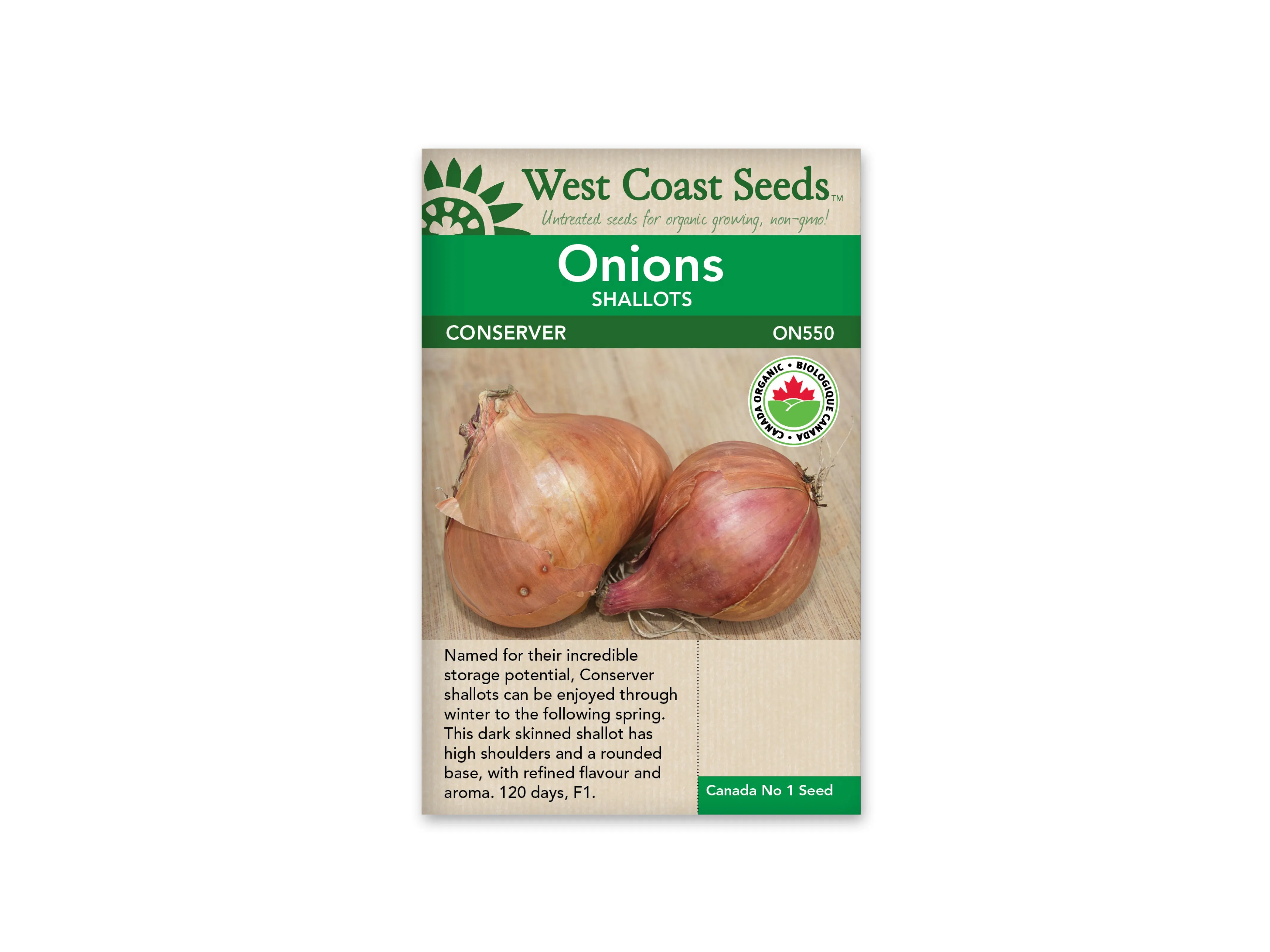 Onions — Shallots, Conservor F1 (coated) Organic