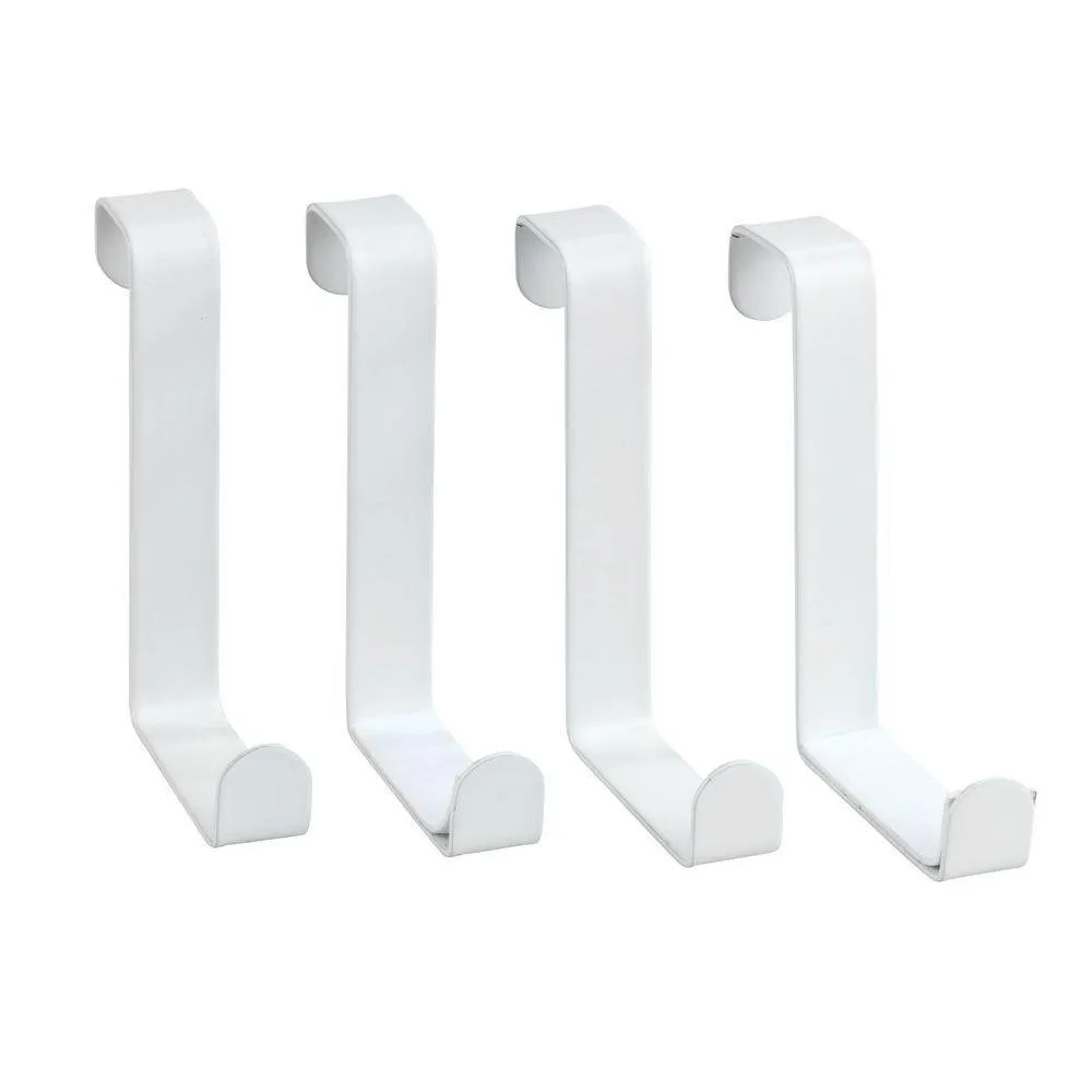 Over Door Hooks 4 Pack White