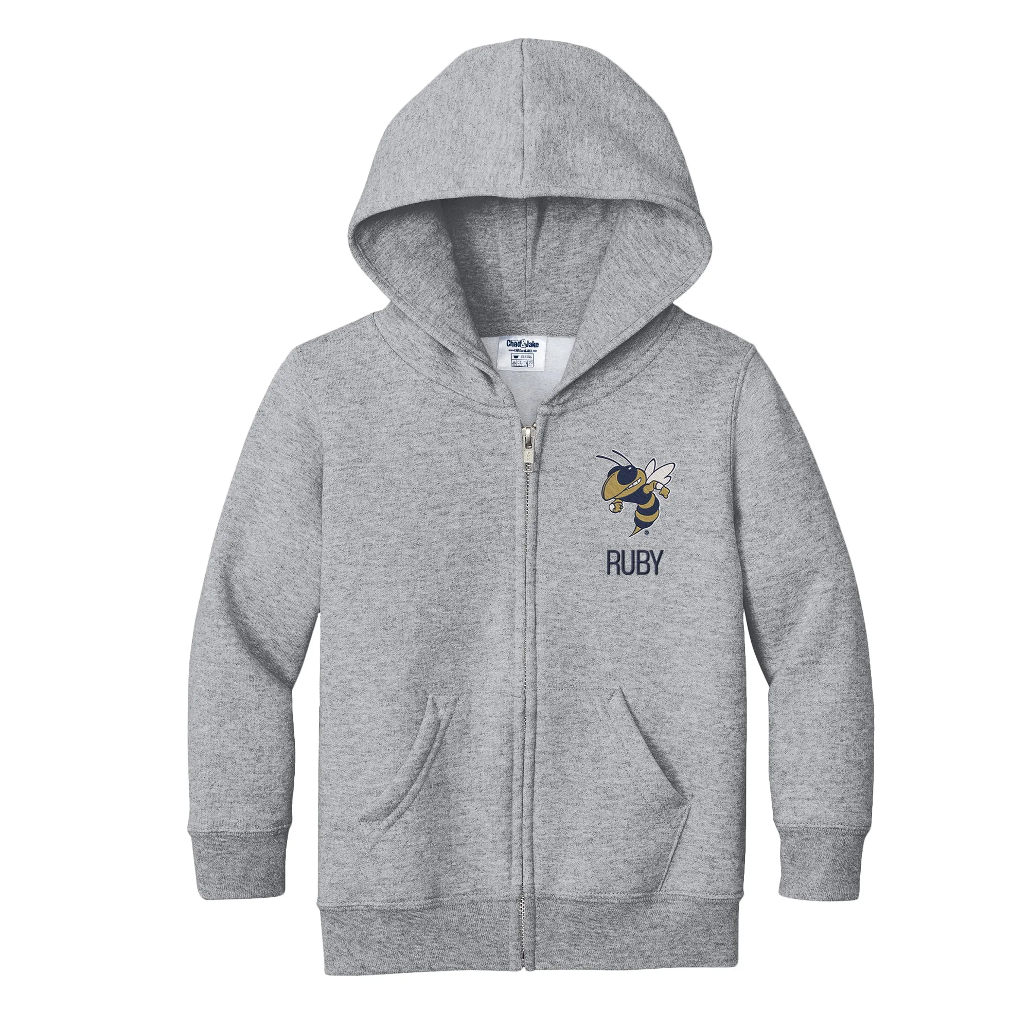 Personalized Georgia Tech Yellow Jackets Buzz Toddler Full-Zip Sweatshirt