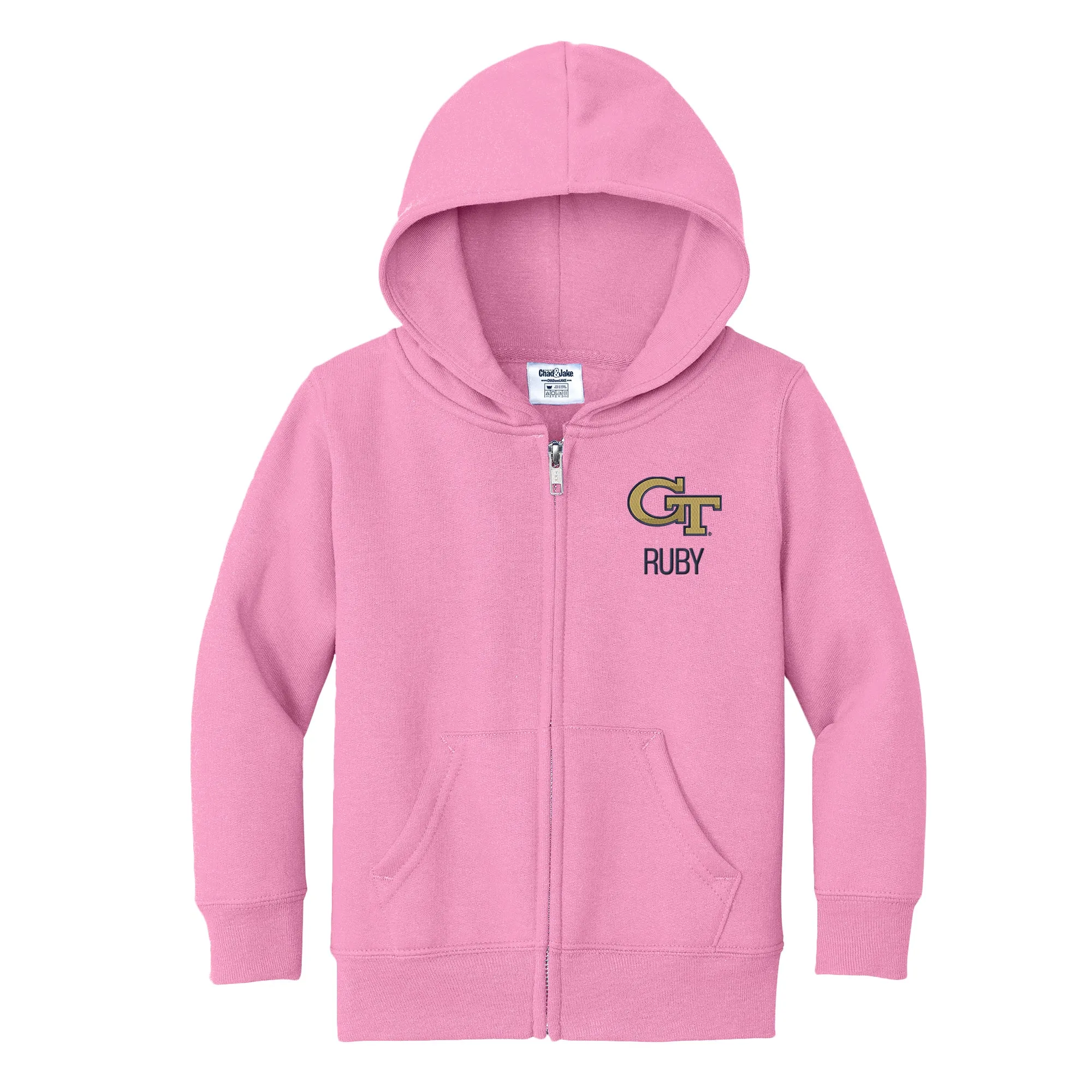 Personalized Georgia Tech Yellow Jackets Toddler Full-Zip Sweatshirt