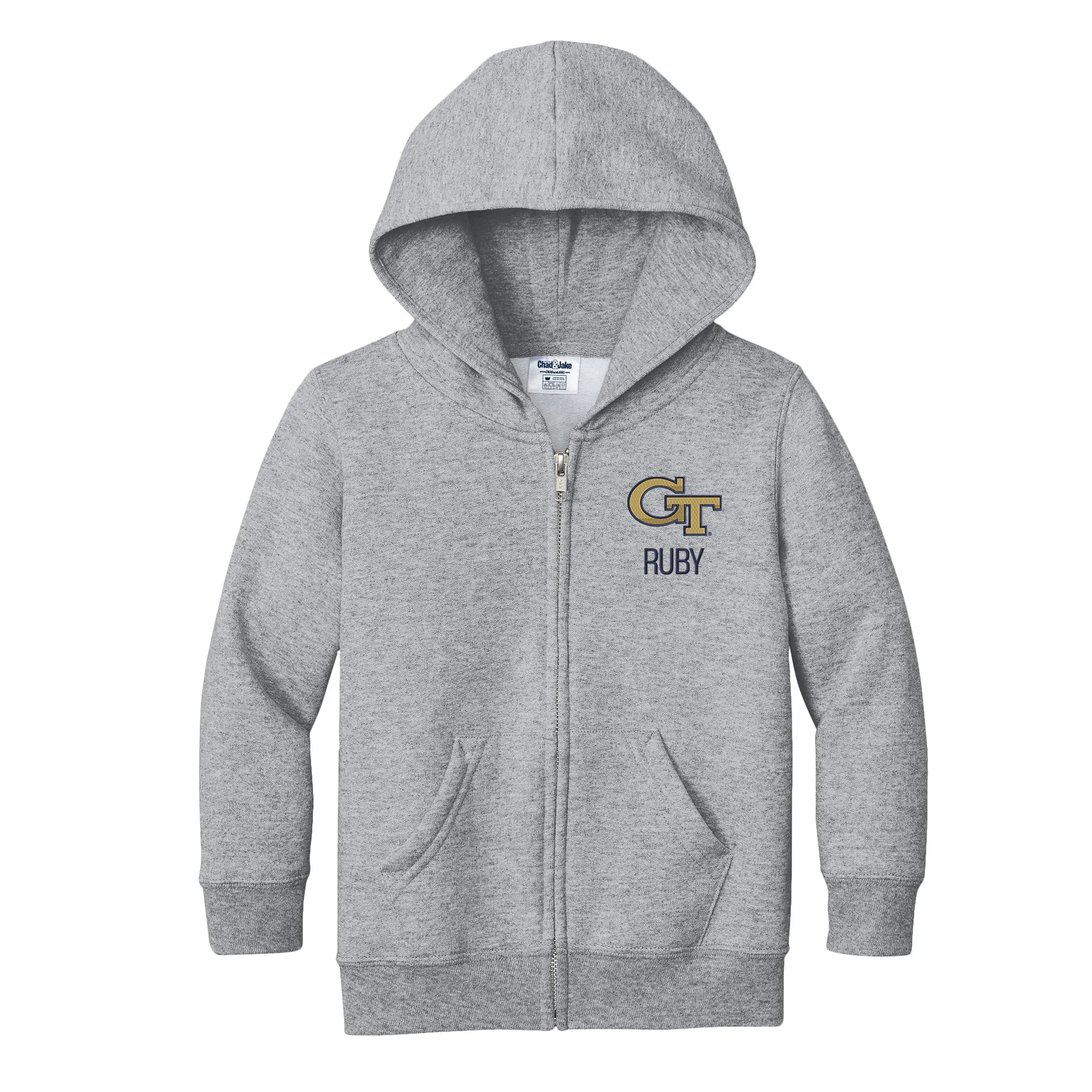 Personalized Georgia Tech Yellow Jackets Toddler Full-Zip Sweatshirt