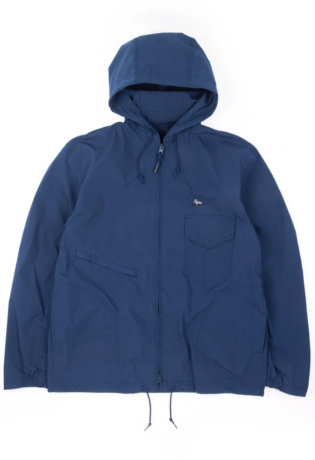 Pilgrim Surf   Supply Men's Russel Zip Parka - Navy Blue