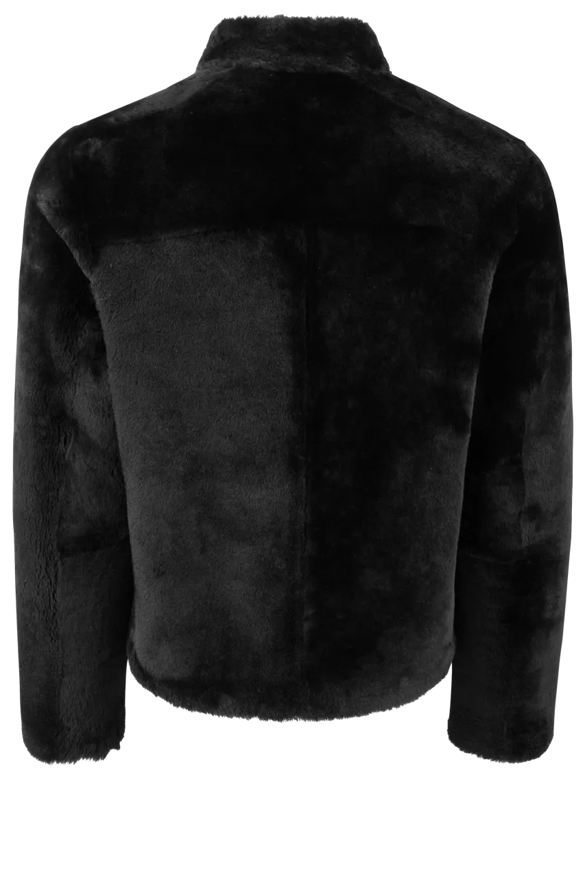 Pinto Ranch Shearling Reversible Jacket -Solid Black