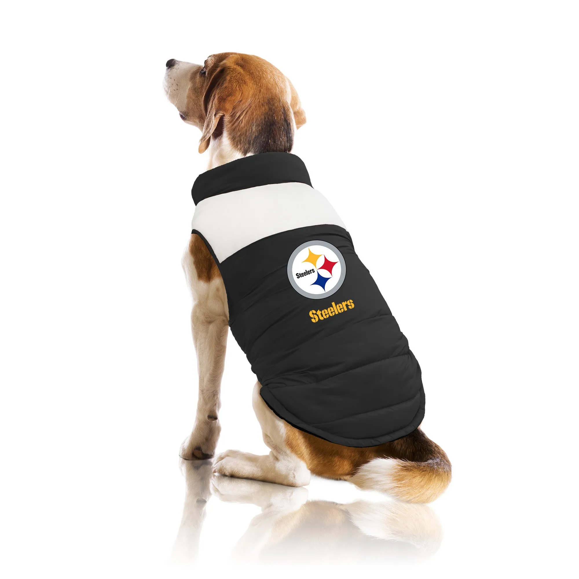 Pittsburgh Steelers Pet Parka Puff Vest